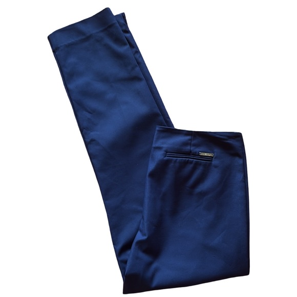 Luxe by Eric Signature Blue Stretch Pants with Side Zip Size 10 - Picture 1 of 9